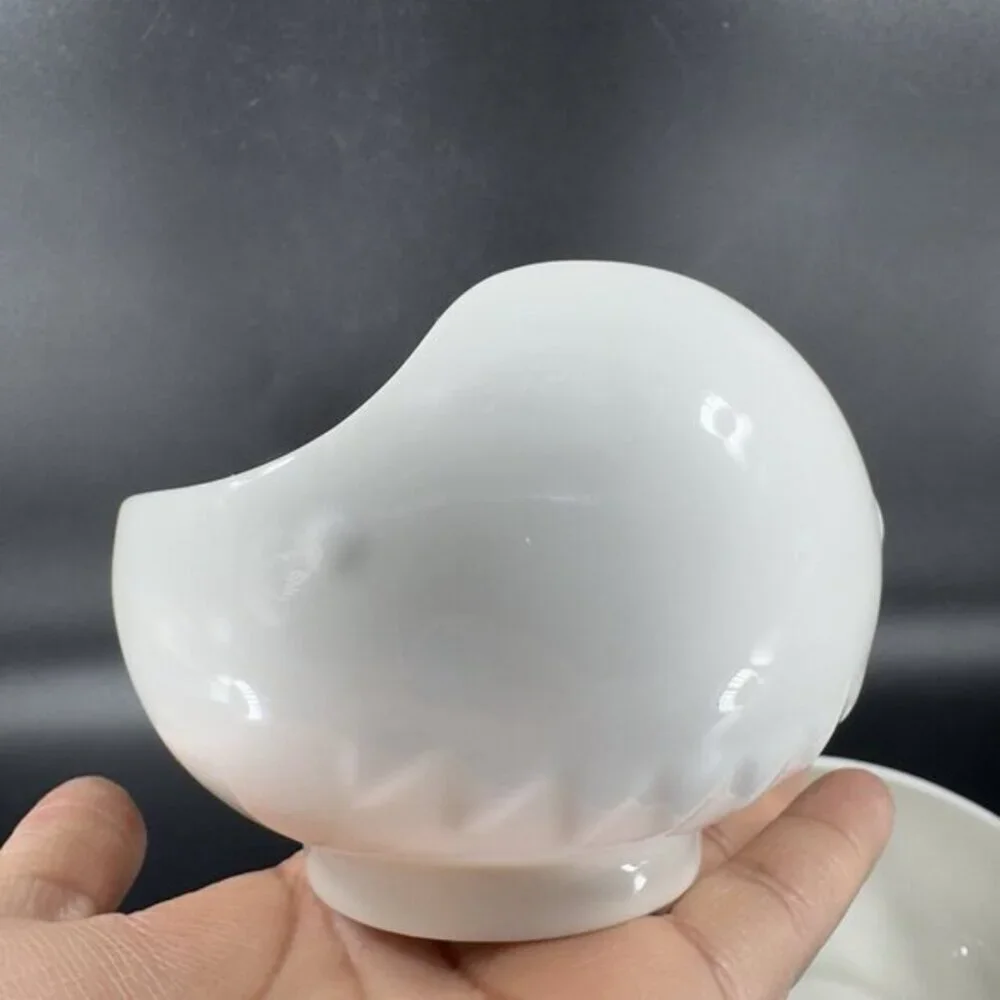 Dowan Shark Shaped White Ceramic Dish Bowl‎ Mug Set of 2 Whimsical Mugs Cups